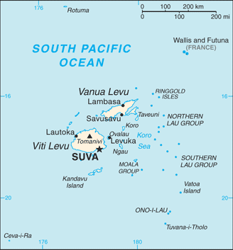 Fiji Map