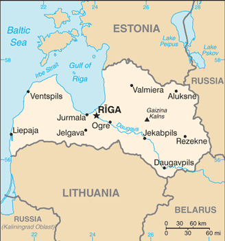 Latvia Map