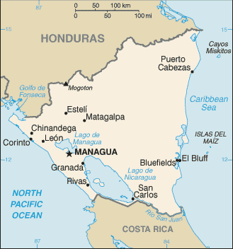 Nicaragua Map