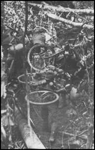 Japanese troops marching in Burma