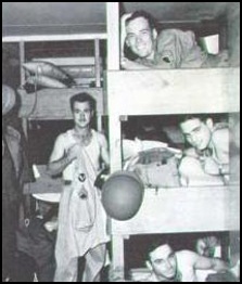 Troops on board the Queen Mary