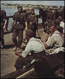 German troops crossing the Don River