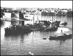 The tanker Ohio in port at Valetta