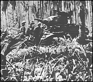 Australian Stuart tanks in New Guinea